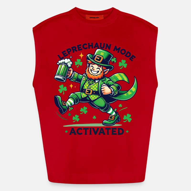 Le mode lutin active la célébration de la Saint-Patrick Débardeur bio épais oversize fabriqué en UE