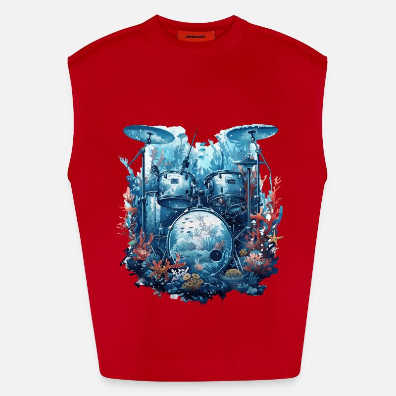 Fûts de poisson Débardeur bio épais oversize fabriqué en UE