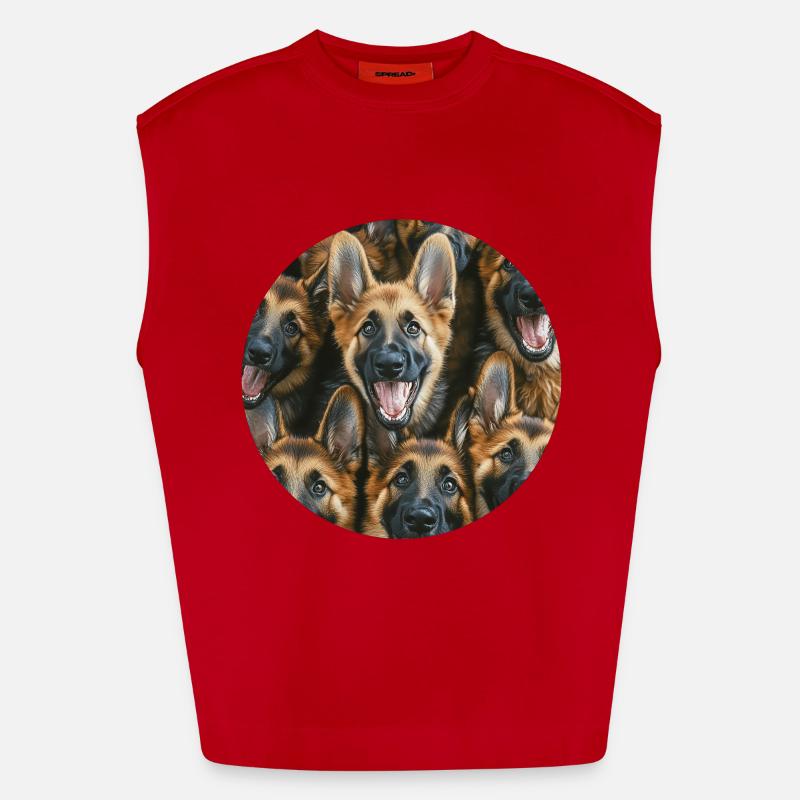 Deutscher Schäferhund Heavyweight Oversized Organic Tank Top Made in EU