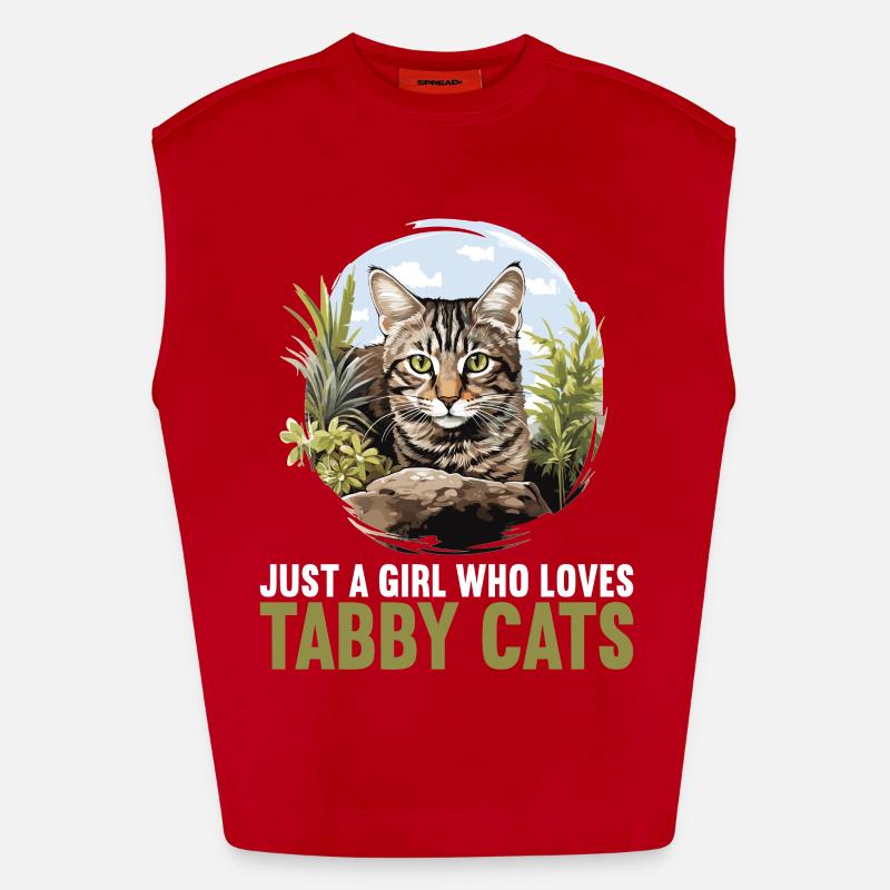 Tabby Kätzchen Tabby Katze Heavyweight Oversized Organic Tank Top Made in EU