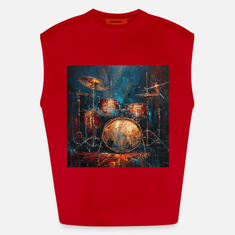 Percussion Débardeur bio épais oversize fabriqué en UE