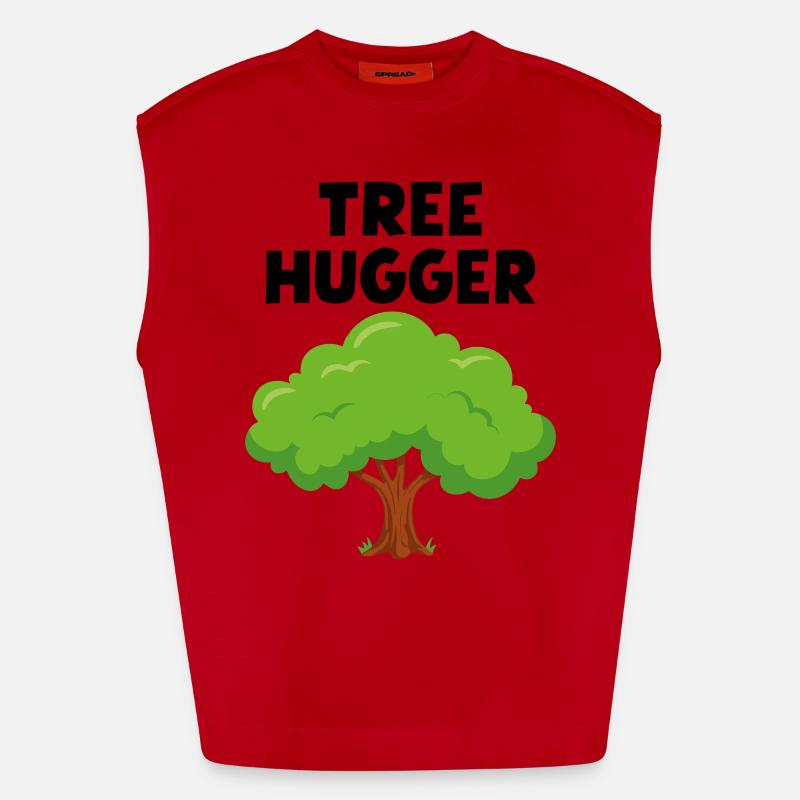 Baum-Umarmer - Heavyweight Oversized Organic Tank Top Made in EU - Rot