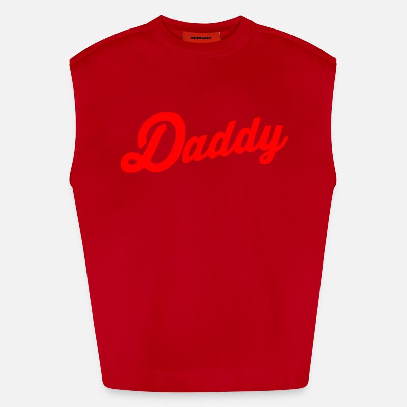 Daddy Camiseta de tirantes oversize de gran gramaje y ecológica fabricada en la UE
