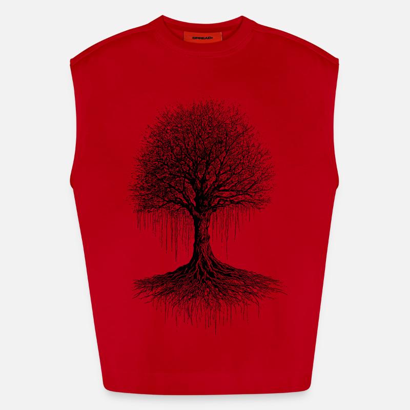 Echo der Wurzeln Heavyweight Oversized Organic Tank Top Made in EU