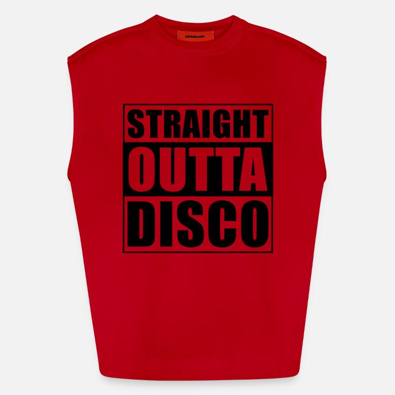 Discothèque directe Débardeur bio épais oversize fabriqué en UE