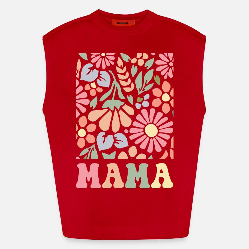 Mama Boho Flora Débardeur bio épais oversize fabriqué en UE