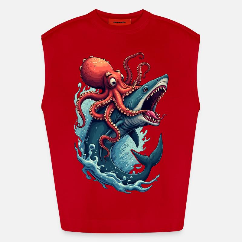 Bataille navale Débardeur bio épais oversize fabriqué en UE