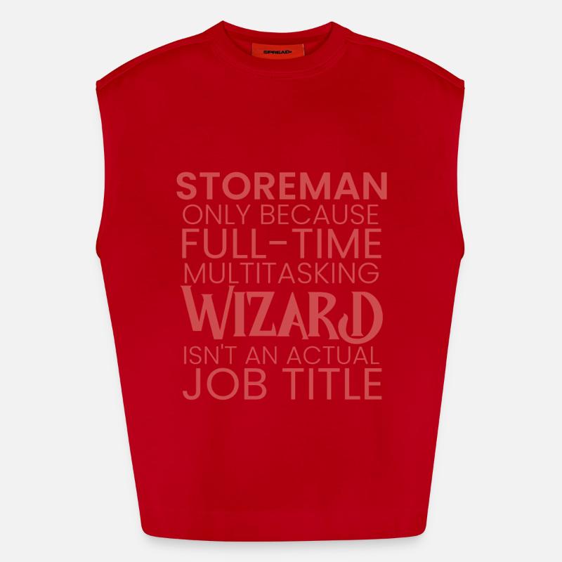 Assistant multitâche Storeman Débardeur bio épais oversize fabriqué en UE