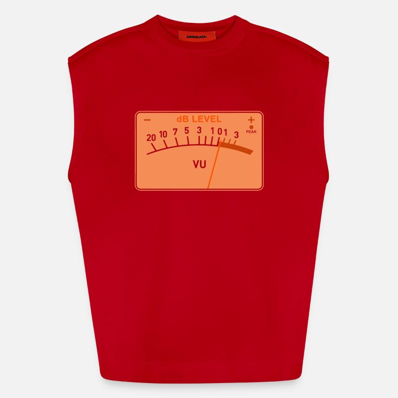 Volume Meter Heavyweight Oversized Organic Tank Top Made in EU