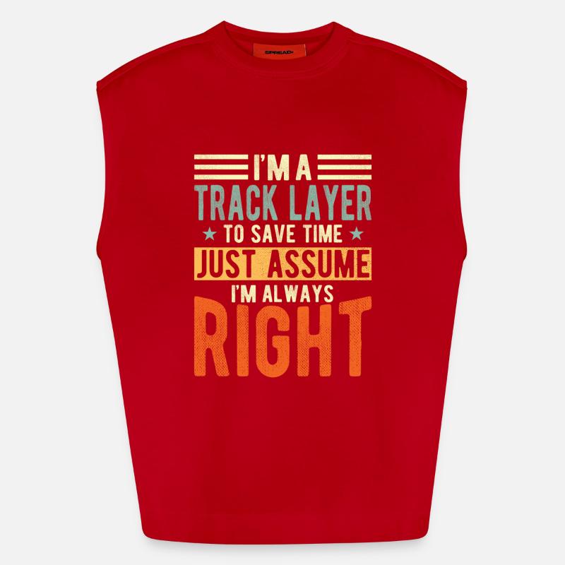 Track layer Heavyweight Oversized Organic Tank Top Made in EU