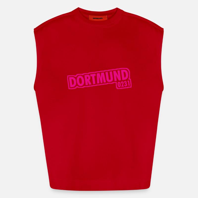 Dortmund - 0231 - Area Code Heavyweight Oversized Organic Tank Top Made in EU