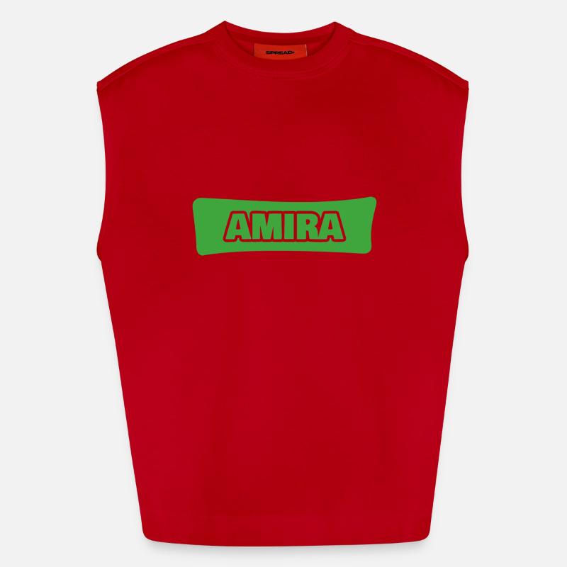 Amira comme naissance Débardeur bio épais oversize fabriqué en UE