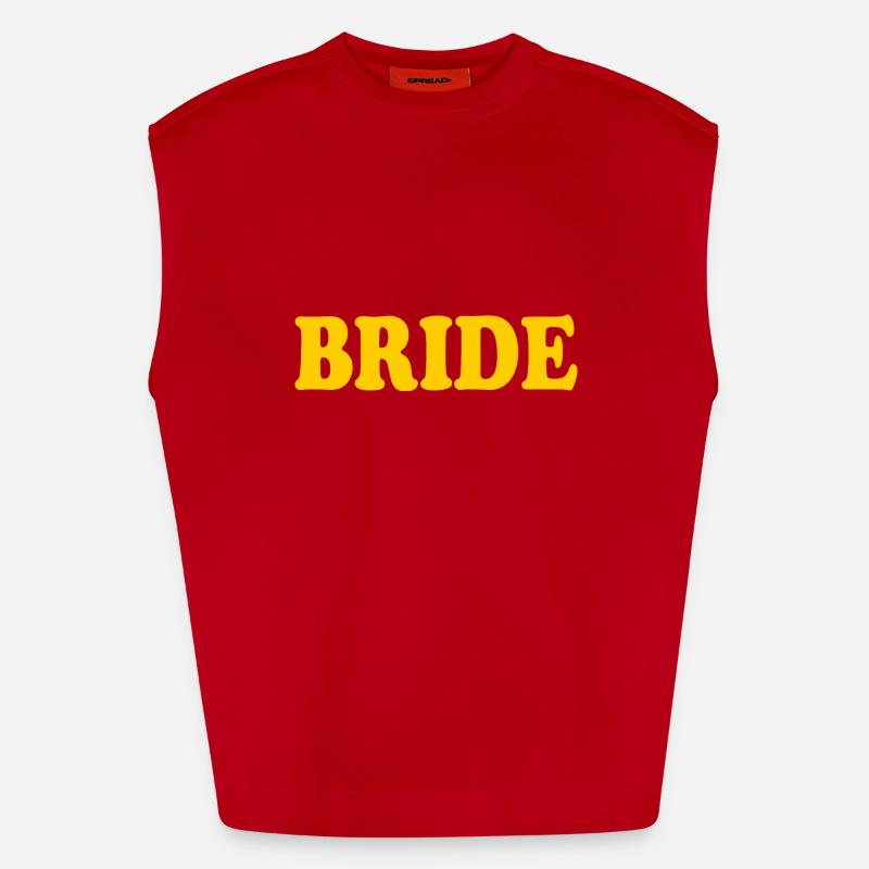 Bride - Débardeur bio épais oversize fabriqué en UE - rouge