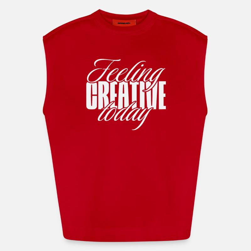 Feeling creative today Heavyweight Oversized Organic Tank Top Made in EU