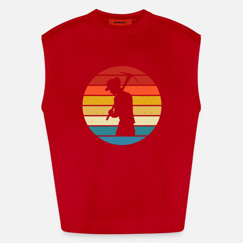 Mining Heavyweight Oversized Organic Tank Top Made in EU