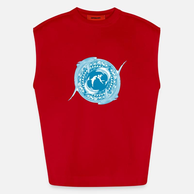 Fille de Poséidon Débardeur bio épais oversize fabriqué en UE