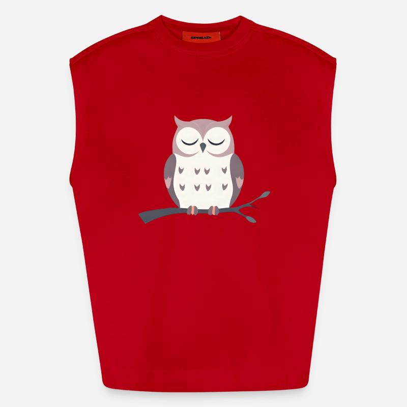 Schläfrige Eule Heavyweight Oversized Organic Tank Top Made in EU