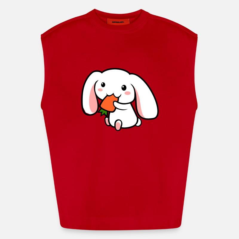 cute_rabbit Débardeur bio épais oversize fabriqué en UE