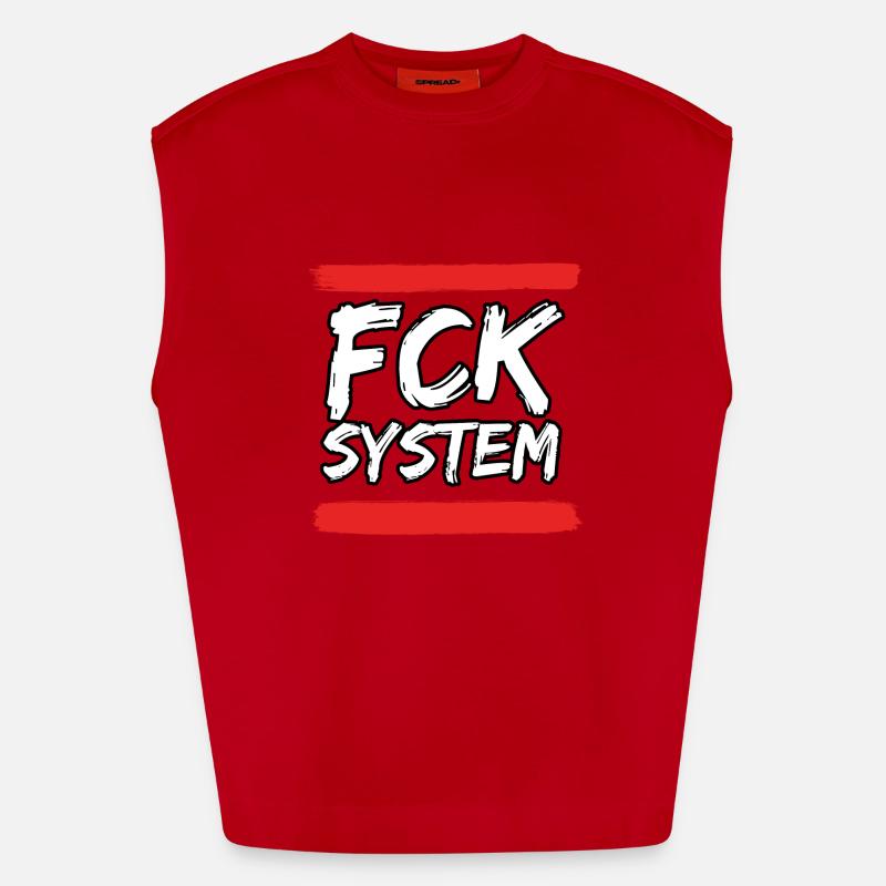 FCK SYSTEM Heavyweight Oversized Organic Tank Top Made in EU