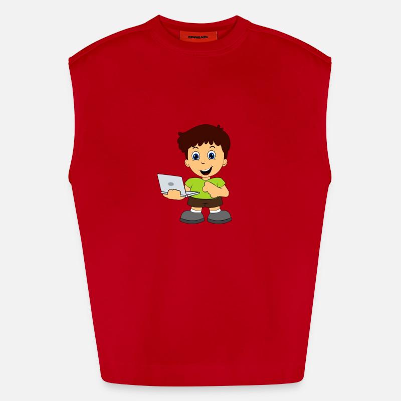 Nerd informatique Internet Débardeur bio épais oversize fabriqué en UE