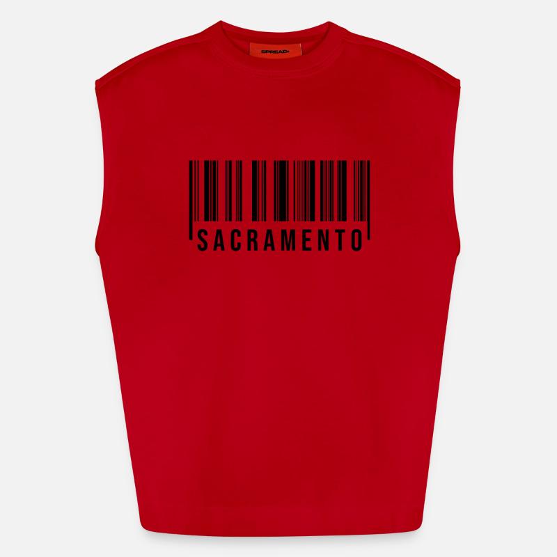 Sacramento Strichcode Heavyweight Oversized Organic Tank Top Made in EU