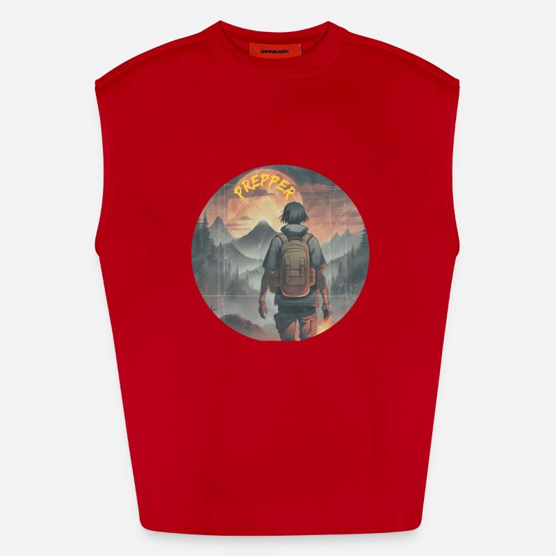 Système d’exploitation Prepper Débardeur bio épais oversize fabriqué en UE