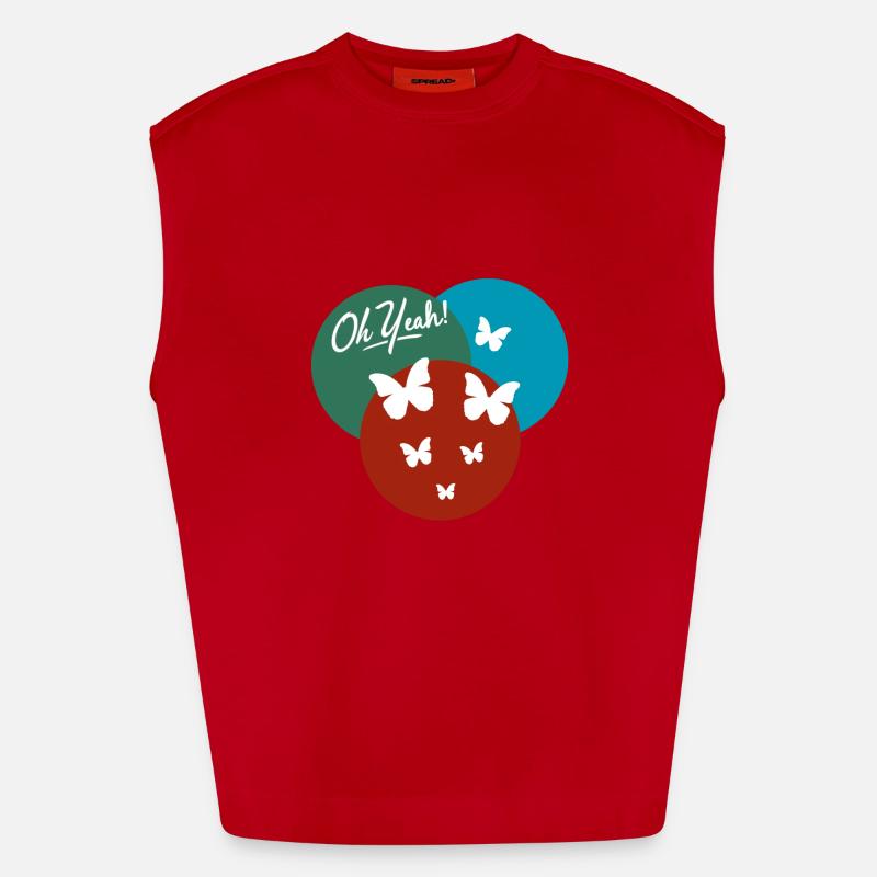 Oh yeah papillon Débardeur bio épais oversize fabriqué en UE