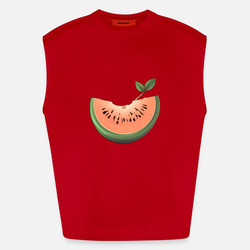 Pastèque, Melon, Fruit, Fruit Débardeur bio épais oversize fabriqué en UE