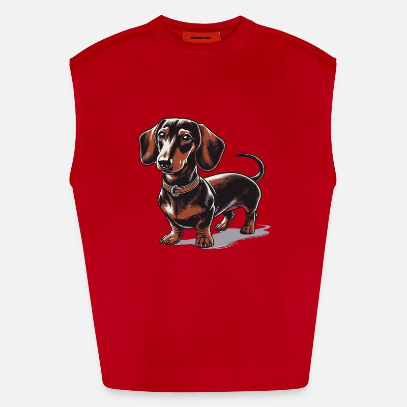 Teckel Débardeur bio épais oversize fabriqué en UE