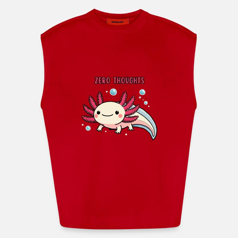 Axolotl - Zéro pensée Débardeur bio épais oversize fabriqué en UE