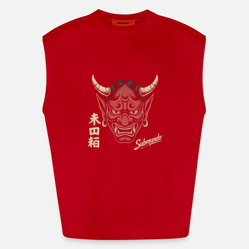 Masque japonais Débardeur bio épais oversize fabriqué en UE