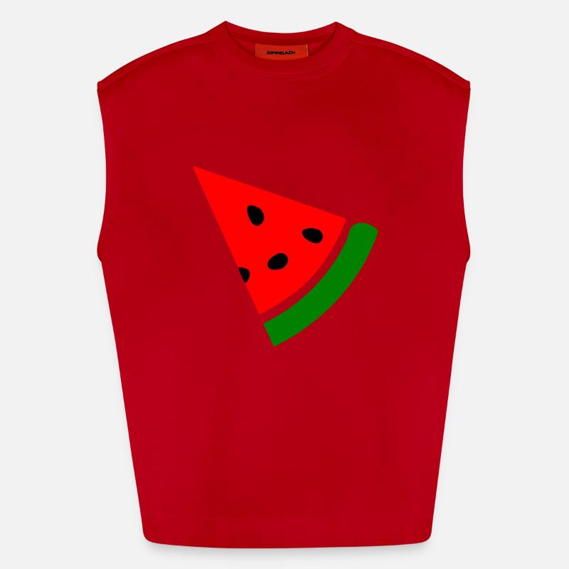 Melon pastèque Débardeur bio épais oversize fabriqué en UE