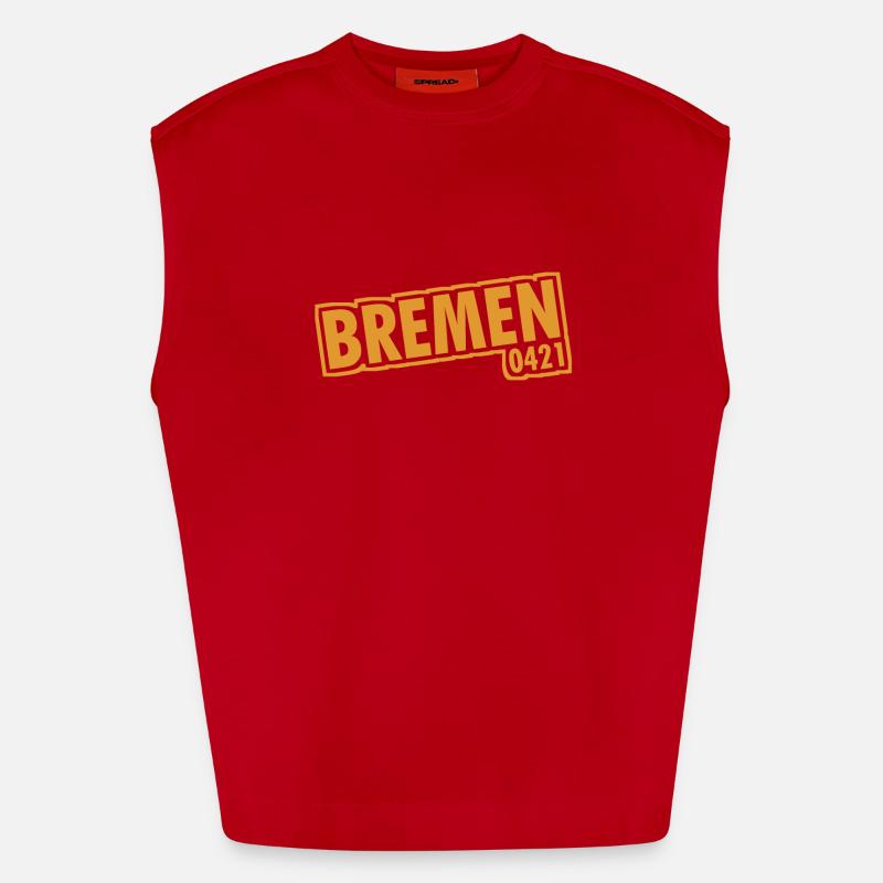 Bremen - 0421 - Area Code Heavyweight Oversized Organic Tank Top Made in EU