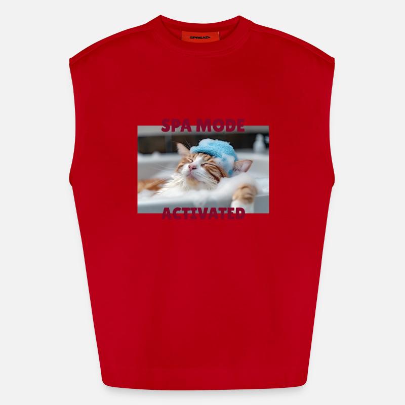 Mode spa chat Débardeur bio épais oversize fabriqué en UE