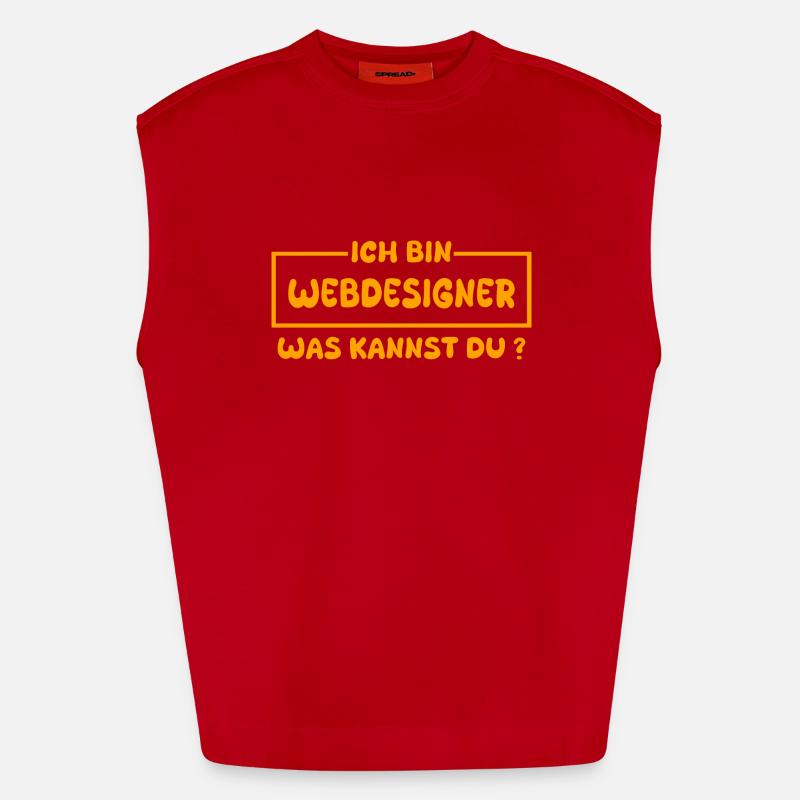 Webdesigner als Beruf Heavyweight Oversized Organic Tank Top Made in EU