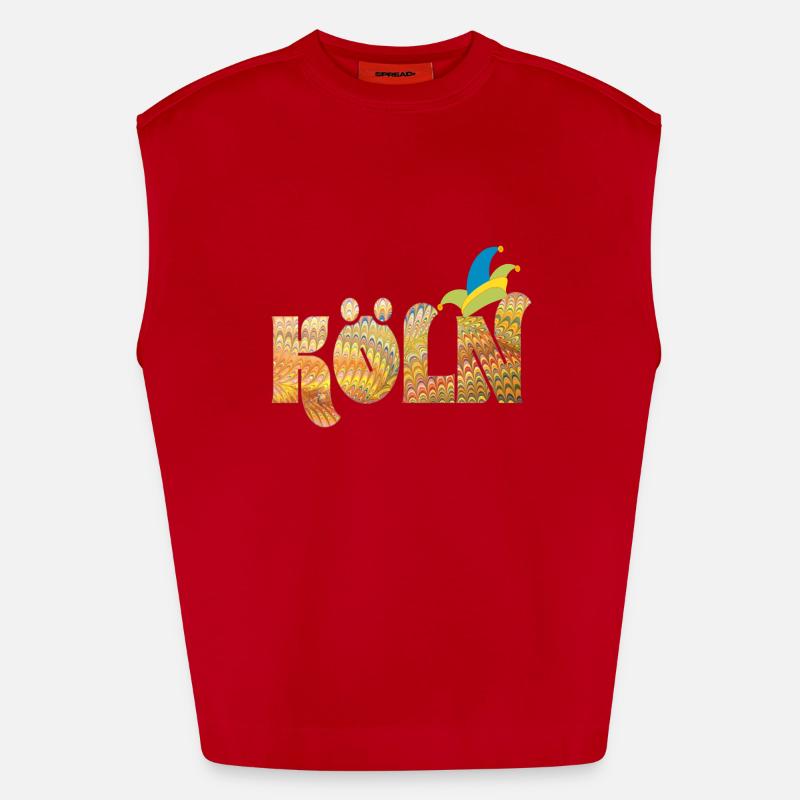 Carnaval de Cologne e 37 Débardeur bio épais oversize fabriqué en UE