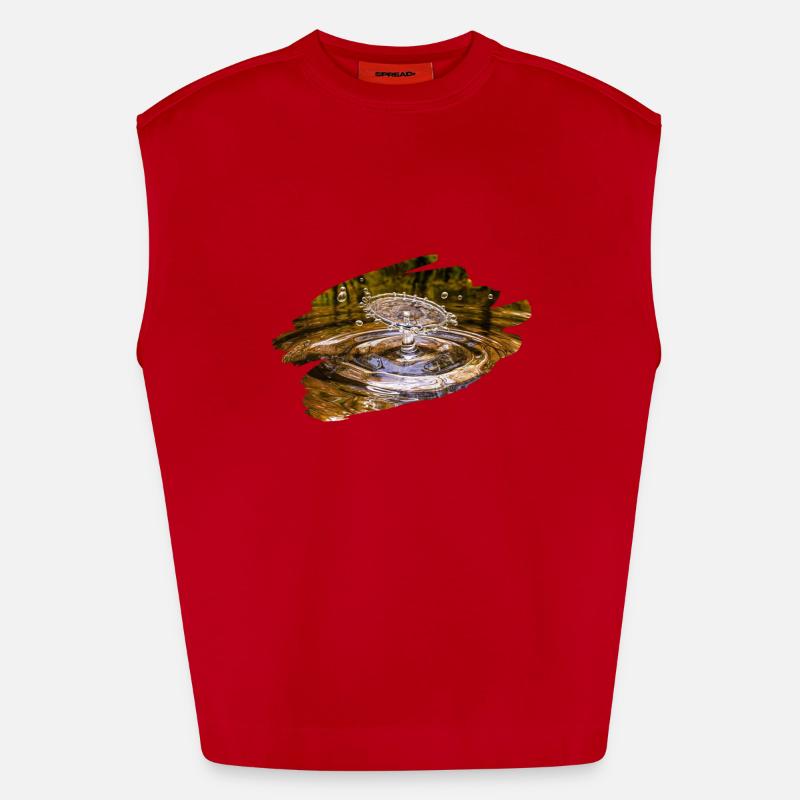 Wassertropfen Heavyweight Oversized Organic Tank Top Made in EU