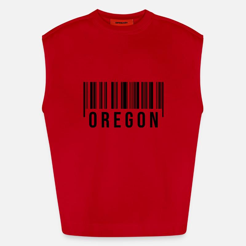 Oregon Strichcode Heavyweight Oversized Organic Tank Top Made in EU