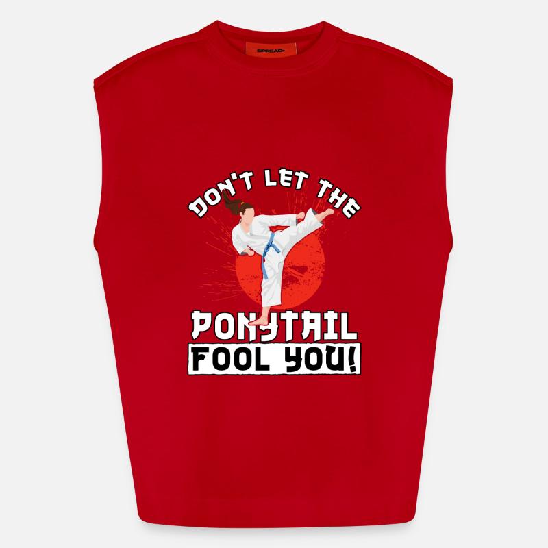 Ne vous laissez pas tromper par la queue de cheval Débardeur bio épais oversize fabriqué en UE