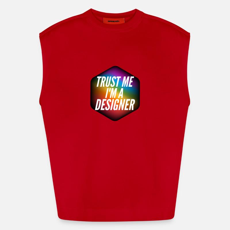 Cadeau de graphiste Débardeur bio épais oversize fabriqué en UE