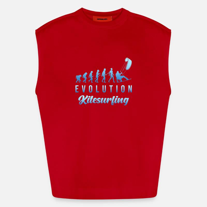 Kitesurf Evolution Débardeur bio épais oversize fabriqué en UE