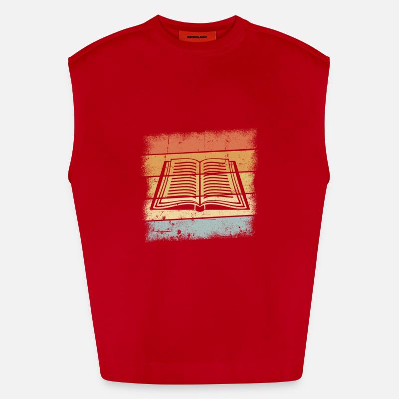 Passe-temps de lecture Débardeur bio épais oversize fabriqué en UE