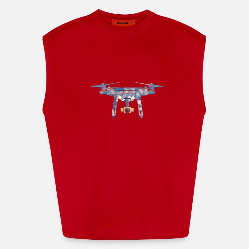 drone drone Débardeur bio épais oversize fabriqué en UE