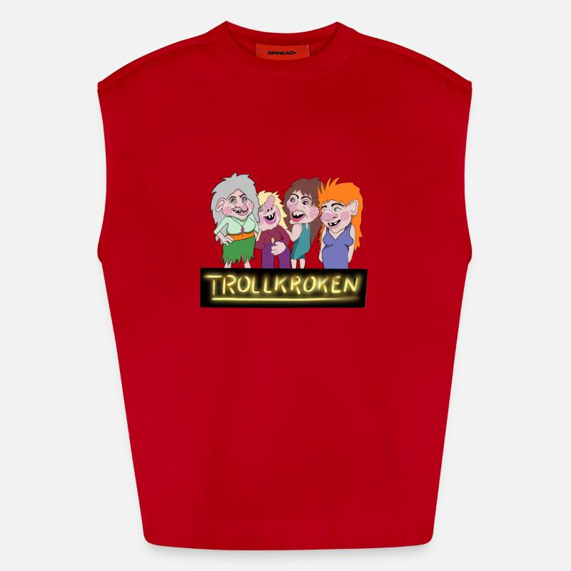 Troll hook Heavyweight Oversized Organic Tank Top Made in EU