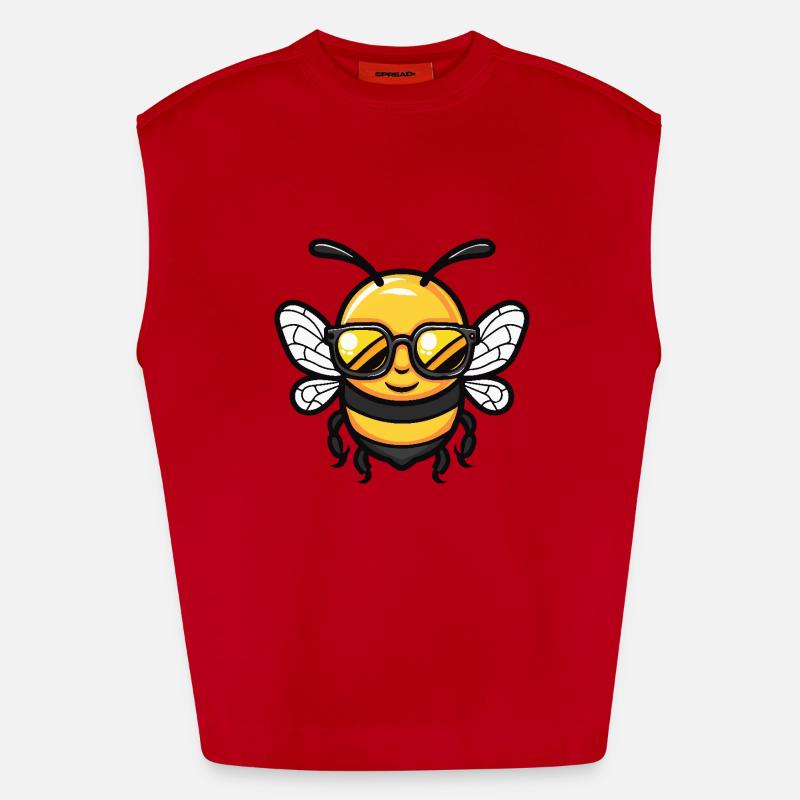 Bee Cool Comic Heavyweight Oversized Organic Tank Top Made in EU