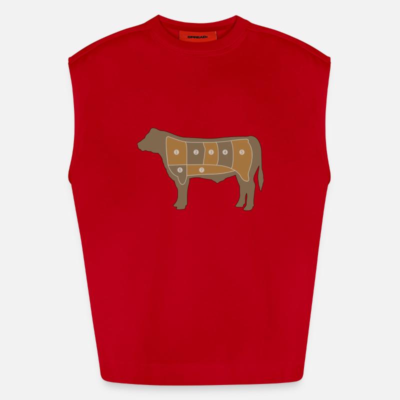 Fleisch Chart Heavyweight Oversized Organic Tank Top Made in EU