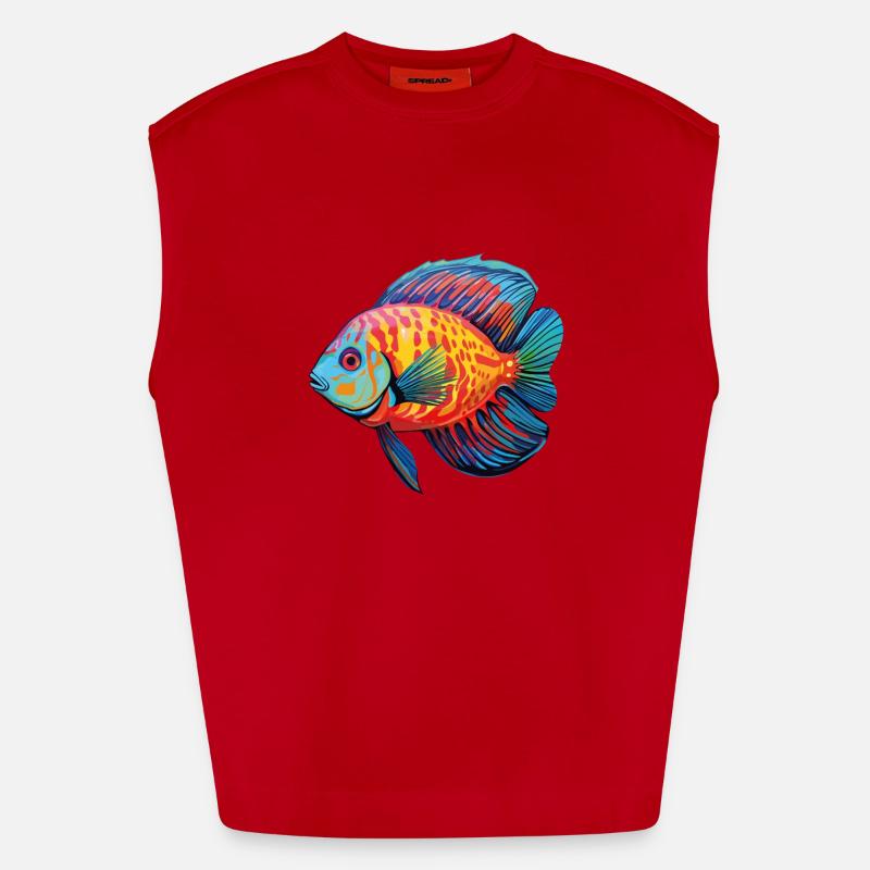 Diskusfisch Heavyweight Oversized Organic Tank Top Made in EU
