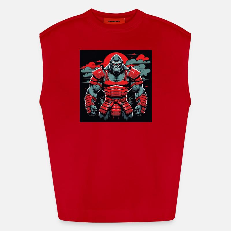 Primal Ronin – Le gorille samouraï Débardeur bio épais oversize fabriqué en UE