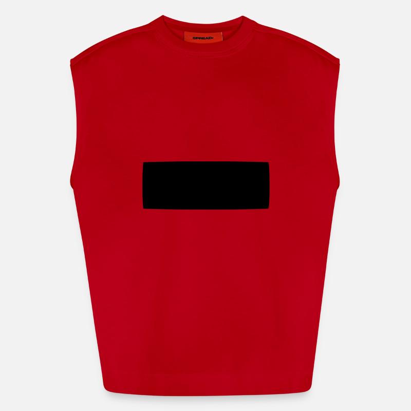 shape rectangle square shape Heavyweight Oversized Organic Tank Top Made in EU