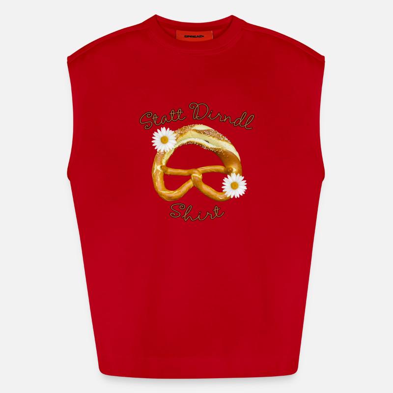 STATT DIRNDL MAEDCHENBREZEL Heavyweight Oversized Organic Tank Top Made in EU